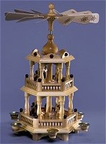 Two Tier Nativity Pyramid